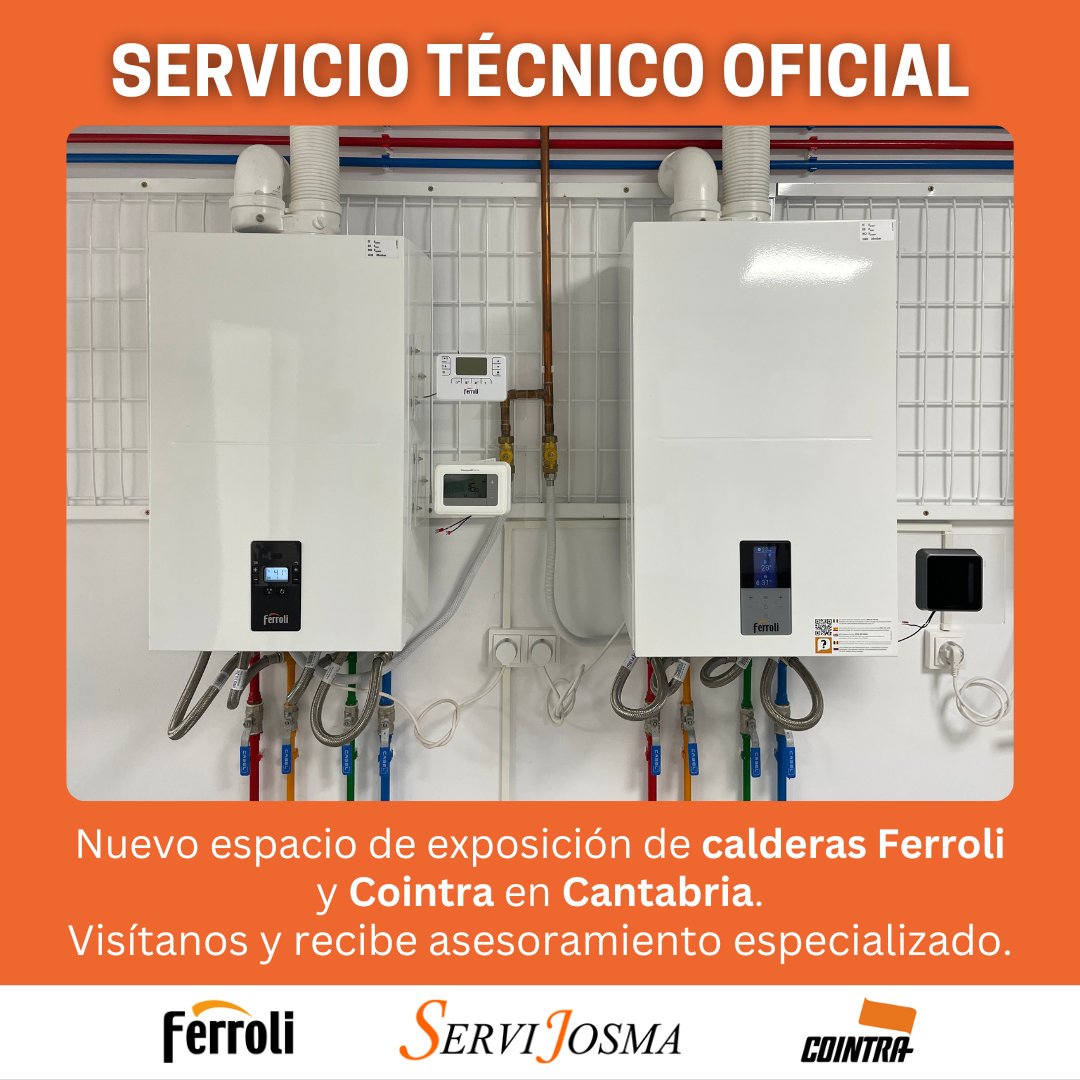 Servijosma's tweet photo. ¡Nuevo espacio de exposición en Cantabria!
Somos Servicio Técnico Oficial de @ferroli_es y @cointra_es Te asesoramos para encontrar la mejor solución de confort y eficiencia para tu hogar.
¡Visítanos y recibe atención personalizada!
General Dávila 212-A Santander
#calderas #sat https://t.co/qRJIGBpl5K