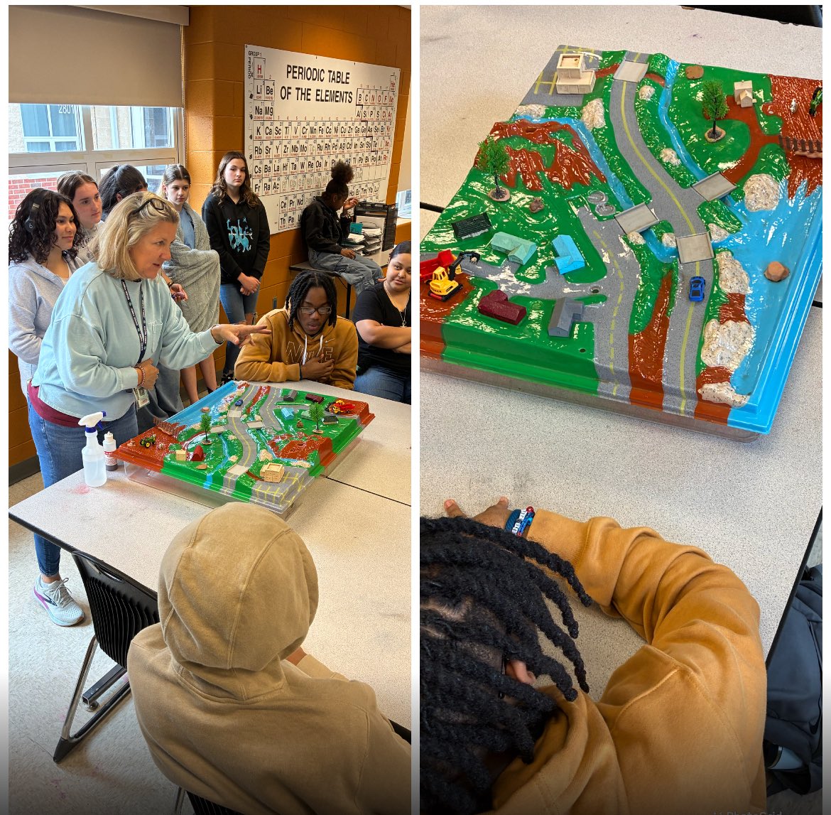 ElkoMiddle's tweet photo. Our 8th grade students are diving into our Watershed Unit to get ready for the SOLs! They’ve been learning all about how water moves across the land and why watersheds matter.
#8thGradeScience #Watersheds #SOLPrep #ScienceRocks #EMS https://t.co/7CTcKTb1Jp