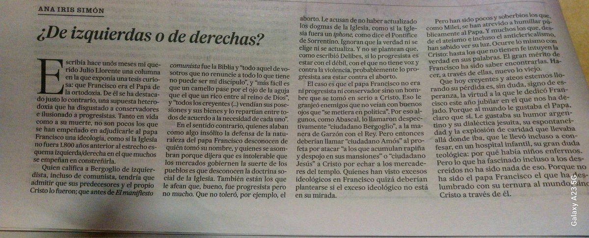 Lenore1789's tweet photo. Doña @anairissimon explicando que la Iglesia católica no puede percibirse en toda su amplitud ni con las gafas de progre ni con las de facha https://t.co/TTqKDhf0dt