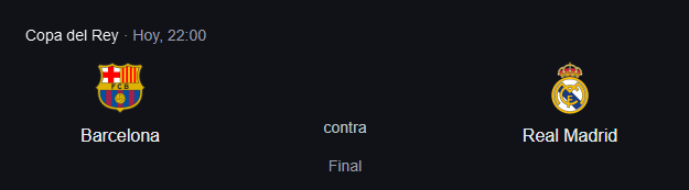 ⚽5€ A LA PERSONA QUE ADIVINE EL RESULTADO Y  LOS QUE MARCAN GOL ⚽

●DE LA FINAL BARCELONA🟪 VS MADRID⬜. Suerte a todos🍀

●Requisitos: MG ❤️+ RT♻️ y FOLLOW A <a href="/_andrii_18_/">ZNN ANDRII_18</a> 

●NO REQUISITOS = NO PREMIO!!🛑

●MAXIMO HASTA LAS 22:00 PARA HACER REQUISITOS!! 🛑