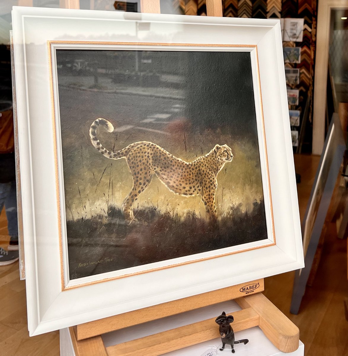 Remembering Wildlife (@remembrwildlife) on Twitter photo This stunning original oil on canvas painting of a cheetah by Karen Laurence-Rowe, based on a reference image of a cheetah by our founder <a href="/MargotRaggett/">Margot Raggett MBE</a>, has just been added to our Kickstarter. Painting size is 35.5cm x 35.5cm & framed. Hurry, pledge here: bit.ly/3EGq4xA This stunning original oil on canvas painting of a cheetah by Karen Laurence-Rowe, based on a reference image of a cheetah by our founder <a href="/MargotRaggett/">Margot Raggett MBE</a>, has just been added to our Kickstarter. Painting size is 35.5cm x 35.5cm & framed. Hurry, pledge here: bit.ly/3EGq4xA