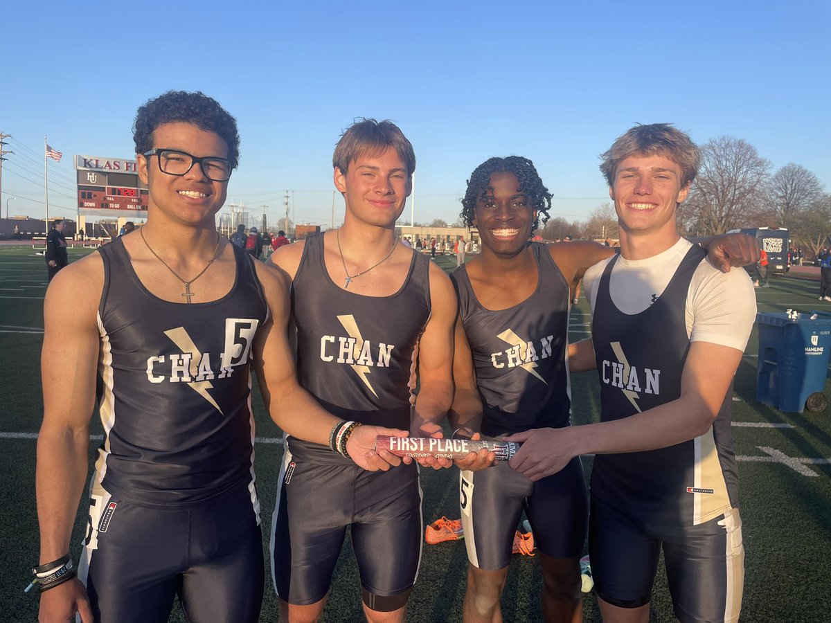 🚨SCHOOL RECORD🚨

The boys 4x100 team of Zaydok Dodoo, James Kopfmann, Coleman Zielinski, and Myles Woods does it again!

They take home 🥇 at the Hamline Elite Meet running 🔥41.66🔥 which betters their fastest time in Minnesota.