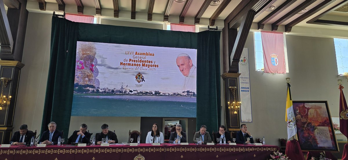 Preciosa la realización de la Asamblea General de Hermandades del Rocío. Felicito vivamente a la <a href="/hdadmatrizrocio/">Hermandad Matriz Almonte</a> por su organización y emotivo recuerdo al Papa Francisco y al inconmensurable legado de su apostalado.
