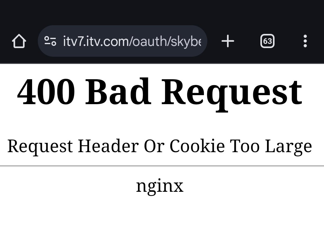 NikkiP_Moo's tweet photo. @itv7 still getting this error message when trying to enter https://t.co/LBKkksF3FW