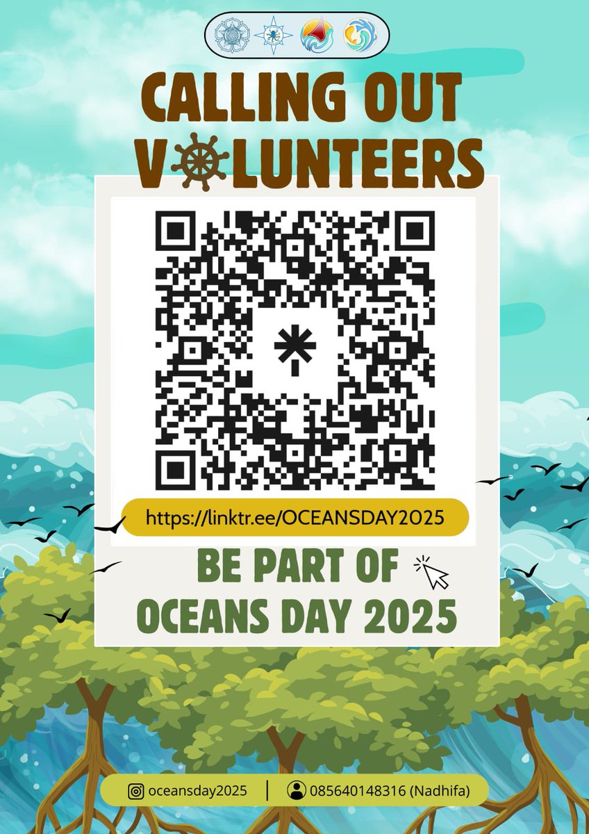 🌱 OPEN RECRUITMENT VOLUNTEER OCEANS DAY KSK BIOGAMA 2025🌱

Oceans Day 2025, dengan tema "Tanam Hari Ini, Aksi Nyata Selamatkan Bumi"

Yuk! Akses link di bawah ini untuk mendapatkan  informasi lebih lanjut seputar Volunteer🌱

📍UMUM

linktr.ee/OCEANSDAY2025