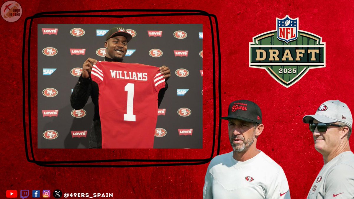 🎯𝗗𝗥𝗔𝗙𝗧 𝟮𝟬𝟮𝟱🎯

Os traemos toda la información del Draft de <a href="/49ers/">San Francisco 49ers</a> en 🇪🇸. 
Cobertura total en la web, podéis encontrar los análisis de los jugadores seleccionados y la transcripción de las ruedas de prensa de Shanahan y Lynch.

🧵⤵️

#49ersESP
