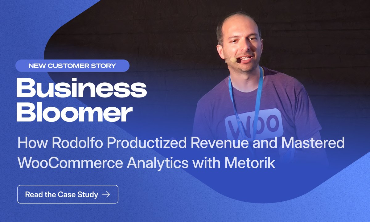 Metorik (@metorikhq) on Twitter photo One of the best parts of building Metorik is hearing stories like Rodolfoโs ๐
His journey from selling homemade cakes online to mastering WooCommerce analytics and productizing revenue is seriously impressive.
Dive into the full story here โ metorik.com/customer/how-bโฆ <a href="/rmelogli/">Rodolfo Melogli</a> One of the best parts of building Metorik is hearing stories like Rodolfoโs ๐
His journey from selling homemade cakes online to mastering WooCommerce analytics and productizing revenue is seriously impressive.
Dive into the full story here โ metorik.com/customer/how-bโฆ <a href="/rmelogli/">Rodolfo Melogli</a>