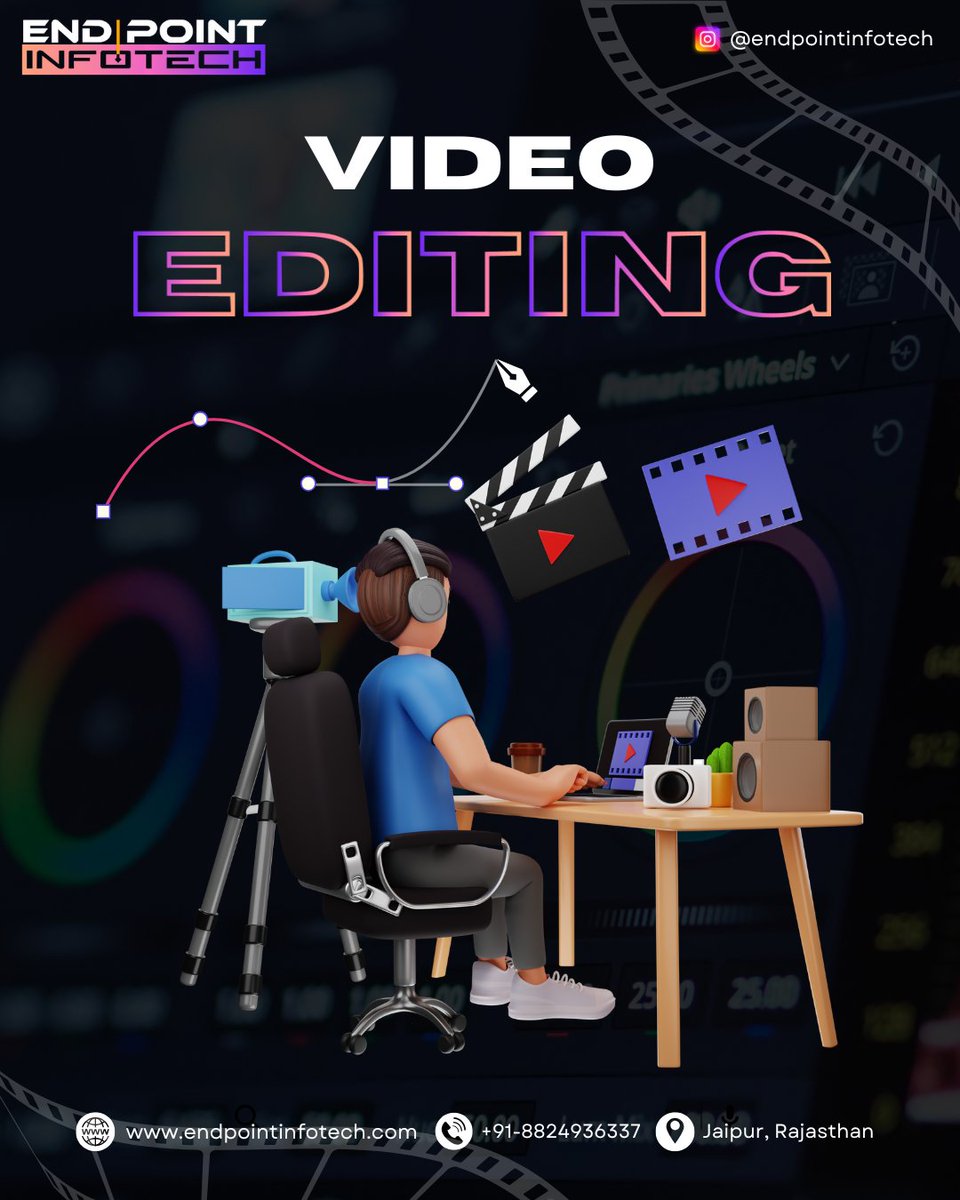 point_end46069's tweet photo. 🎬 Every Frame Tells a Story ✨
At End Point Infotech, we don’t just edit videos —
We craft moments, build emotion, and create impact.

📩 Let’s edit your vision into reality.
#VideoEditing #EndPointInfotech #VisualStorytelling #ContentCreation #EditedToPerfection #ReelsThatHit https://t.co/kfkfN9p5Fn