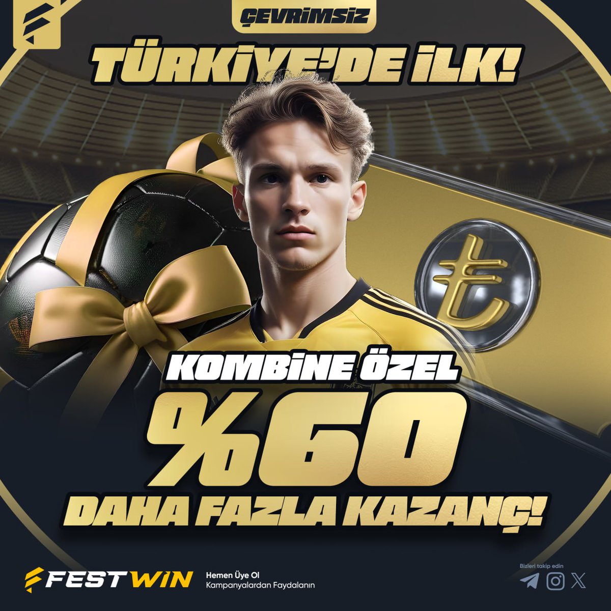 denemebonusu_xt's tweet image. %60 DAHA FAZLA KAZANÇ SADECE FESTWİN&apos;DE !

➡️ Eklediğiniz her bahis için daha fazla kazanma fırsatına ne dersiniz ! 

🔗Festwin Güncel Giriş: t.ly/festwingiris

➡️ Sadece Futbol ve Basketbol için geçerlidir.