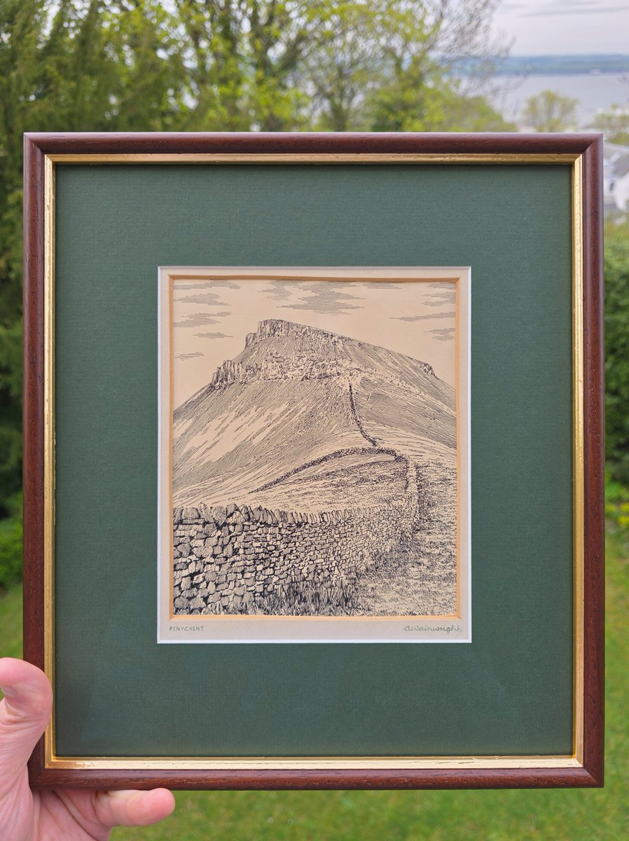 Yesterday, I was delighted to pick up the iconic 50-year-old Penyghent drawing by Wainwright, which has been given a lovely makeover by Youdells in Kendal. It is officially one of my favourite drawings.
