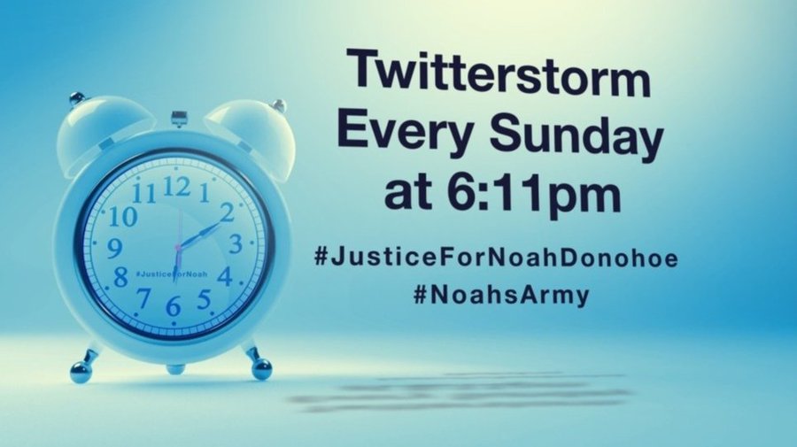 AmberJeden's tweet photo. #JusticeForNoahDonohoe ⠀⠀
#TruthForFiona
#NoahsArmy⚡️
#OneBoyOneVoiceOneArmy
#Week252 https://t.co/qMfzT6Kko2