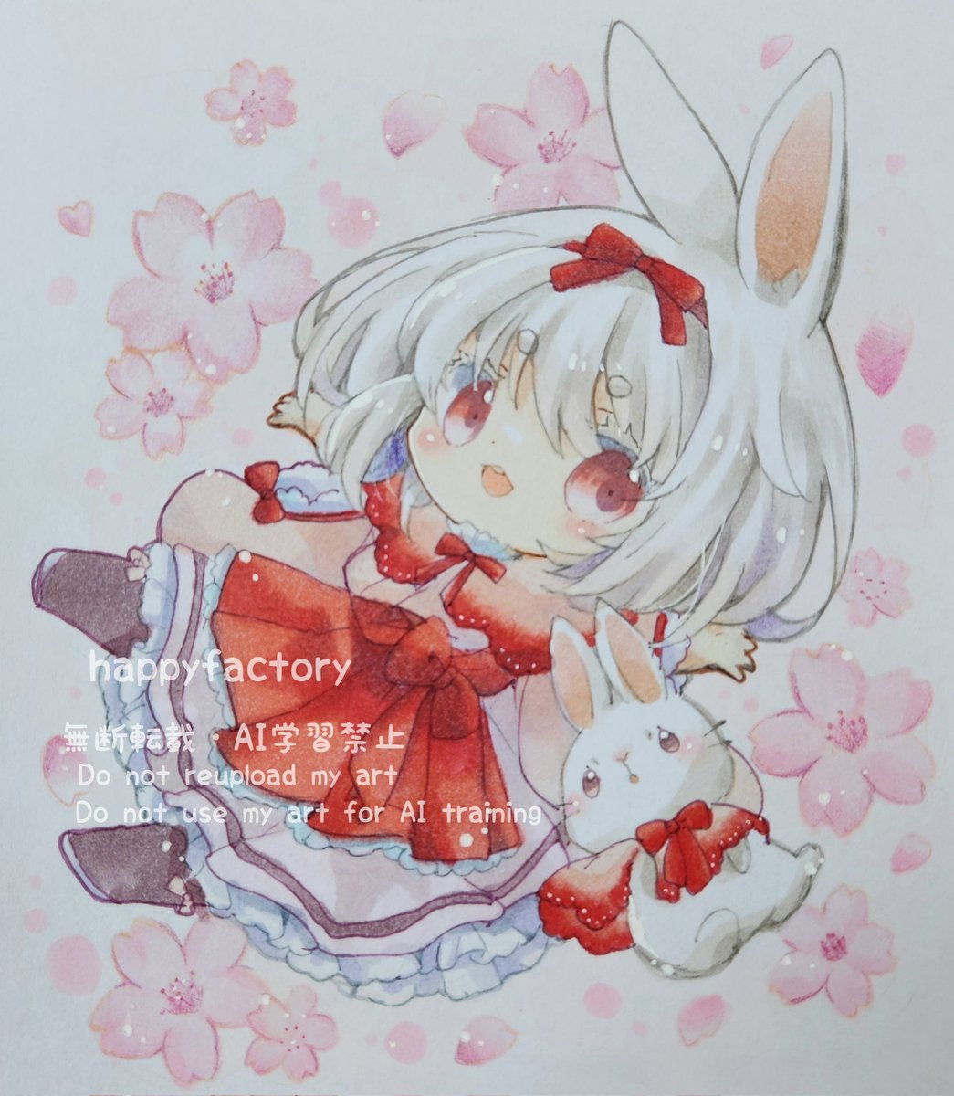 「うさぎちゃん 」|きい(きみどり)のイラスト