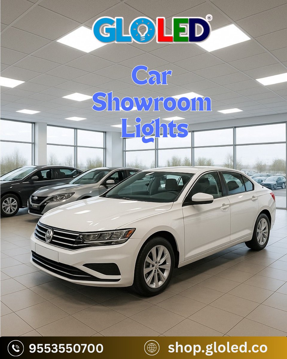 Make every car shine with GLOLED showroom lights!
✅ High-CRI true color lighting
✅ Shadow-free, uniform glow
✅ Energy-efficient, sleek designs
✅ Perfect for luxury showrooms
Light up your showroom the right way!
📞 9553550700 | 📍 Hyderabad
#GLOLED #CarShowroomLighting