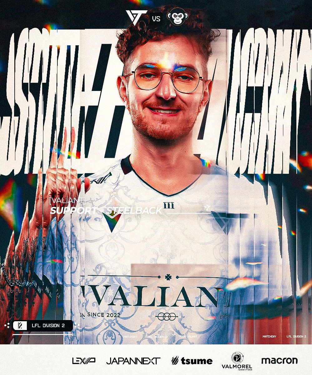 Team Valiant (@valiantofficiel) on Twitter photo Nouveau week-end 100% Esport pour Valiant🏔️
Et ça commence par aller chercher notre première place au classement #Div2LoL, pas de pitié pour <a href="/Esprit_Shonen/">Esprit Shōnen</a>. 🔝
Ultras, RDV dès 15h sur le stream et réagissez avec le #BeValiant 🚨👇
🎥 twitch.tv/v4lianttv #VALIANT Nouveau week-end 100% Esport pour Valiant🏔️
Et ça commence par aller chercher notre première place au classement #Div2LoL, pas de pitié pour <a href="/Esprit_Shonen/">Esprit Shōnen</a>. 🔝
Ultras, RDV dès 15h sur le stream et réagissez avec le #BeValiant 🚨👇
🎥 twitch.tv/v4lianttv #VALIANT