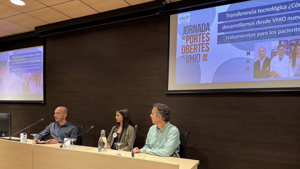 Vall d’Hebron Institute of Oncology (VHIO) (@vhio) on Twitter photo <a href="/RaqPerezLopez/">Raquel Perez-Lopez</a> <a href="/seoaneja/">José A. Seoane</a> Silvia Casacuberta, Joan Seoane i Carlos López parlen ara de 💊 Com desenvolupem nous tractaments a VHIO i de transferència tecnològica.
#PIVHIO25 <a href="/RaqPerezLopez/">Raquel Perez-Lopez</a> <a href="/seoaneja/">José A. Seoane</a> Silvia Casacuberta, Joan Seoane i Carlos López parlen ara de 💊 Com desenvolupem nous tractaments a VHIO i de transferència tecnològica.
#PIVHIO25