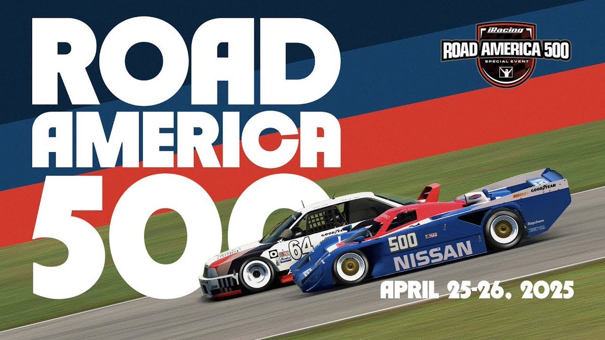 CoRe SimRacing 🔶 (@coresimracing) on Twitter photo #iRacing | The <a href="/iRacing/">iRacing</a> 🇺🇸 <a href="/roadamerica/">Road America</a> 500 is on! We wish our #Nissan GTP squad 🇦🇹 P.Stix & 🇩🇪S.Neumann best of luck for today's 4 hours 🏁 race! Tune in for the broadcast which starts 14:30 CEST at <a href="/RaceSpotTV/">RaceSpot TV</a>! #iracingofficial #specialevent #roadamerica #iRacing | The <a href="/iRacing/">iRacing</a> 🇺🇸 <a href="/roadamerica/">Road America</a> 500 is on! We wish our #Nissan GTP squad 🇦🇹 P.Stix & 🇩🇪S.Neumann best of luck for today's 4 hours 🏁 race! Tune in for the broadcast which starts 14:30 CEST at <a href="/RaceSpotTV/">RaceSpot TV</a>! #iracingofficial #specialevent #roadamerica