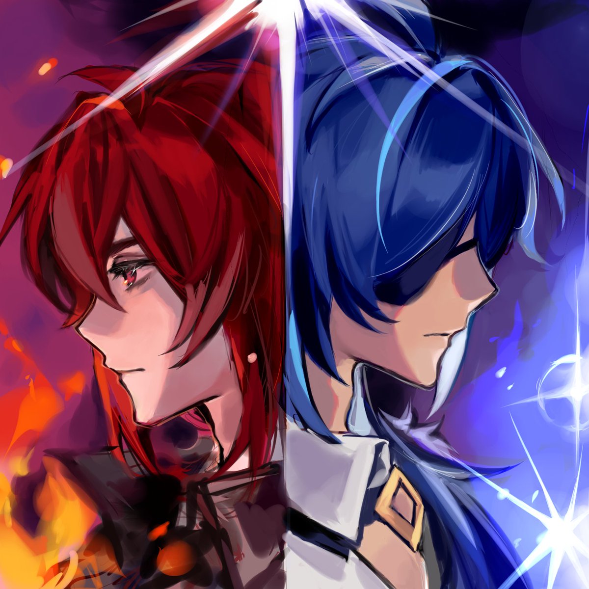 TwelveIllusion's tweet image. #genshinimpact
#kaeya
#diluc
