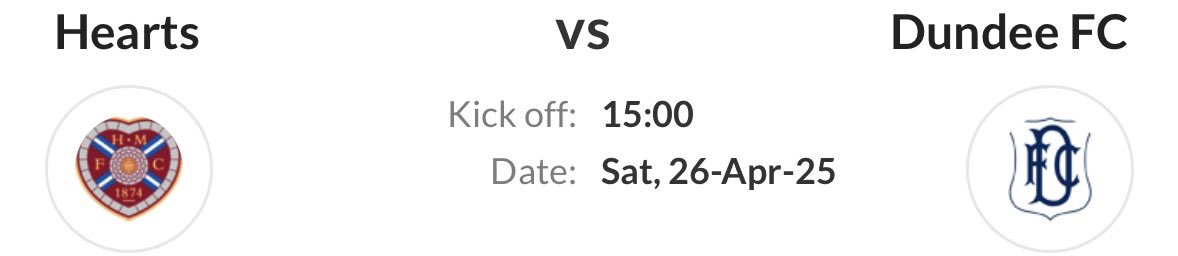 Hearts have won their past three Scottish Premiership games versus Dundee at Tynecastle, last winning more on the spin between September 1999 &amp; November 2001 (6).
The Dee have lost five of their last six league meetings with the Jambos.

WhoScored preview: whoscored.com/matches/189790…