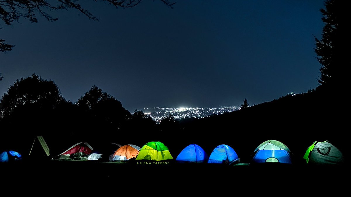 Camping in the lungs of Addis Ababa, with a great night view. 
In Addis yet away from the city rush. 

📍 Gulele Botanical Garden 

 #CaptureEthiopia #Ethiopia #VisitEthiopia #LandOfOrigins