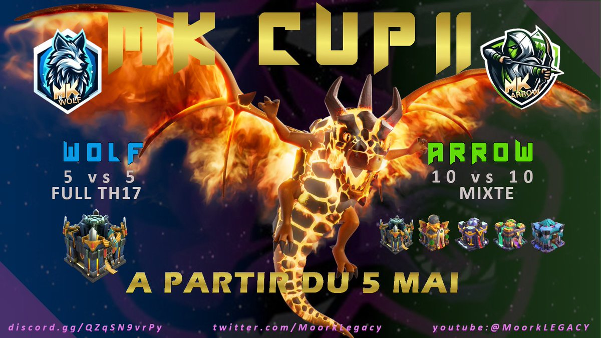 MoorK Cup Universe

We are pleased to announce the return of our Moork Cup Universe server for Season 2 of the Wolf Cup and Arrow Cup ! ✨

discord.gg/sStzKhuKdD

Looking forward to seeing you ! 😋