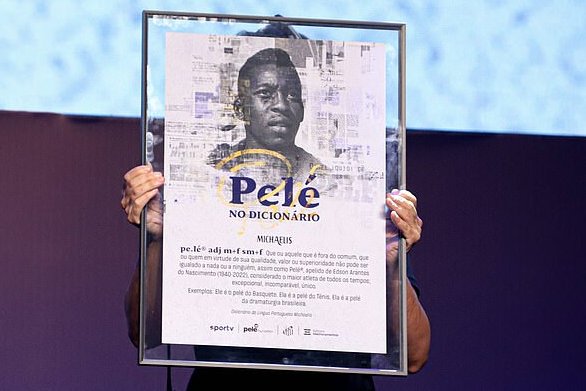 .<a href="/Pele/">Pelé</a> was so great, Brazil’s dictionary made him a WORD.

Yes! On this day in 2023, “Pelé” was officially added to the dictionary as an adjective, meaning "exceptional, incomparable, unique."

But honestly, we never needed a dictionary to tell us that. After all, he was the