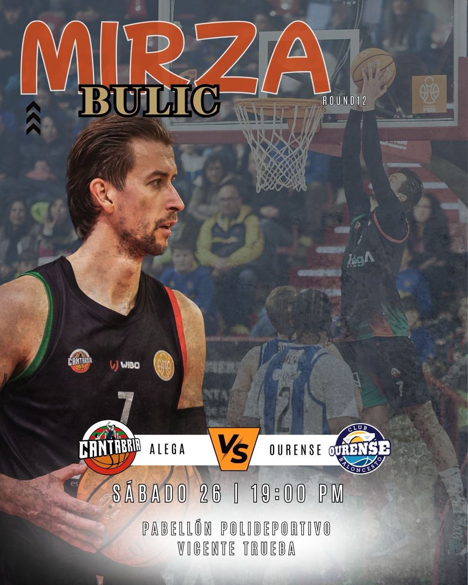 Vamos equipo con nuestra gente a por la victoria ❤️💚

🏀 @cobsad
🏟️ Pabellón Vicente Trueba
⏰ Sábado 26 de abril a las 19.00h

¡Vamos @grupoalegacantabria !

#baloncestodeprimera #round12
