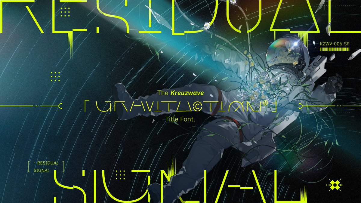 c_ryantic's tweet image. Purchase or redeem the album &quot;GRAVITA (C) TION&quot; on dizzylab or Bandcamp to receive the decorative sans serif font &quot;Residential Signal&quot; with the same title as the album for free. This font is inspired by the compression and fragmentation of letter forms by gravity.