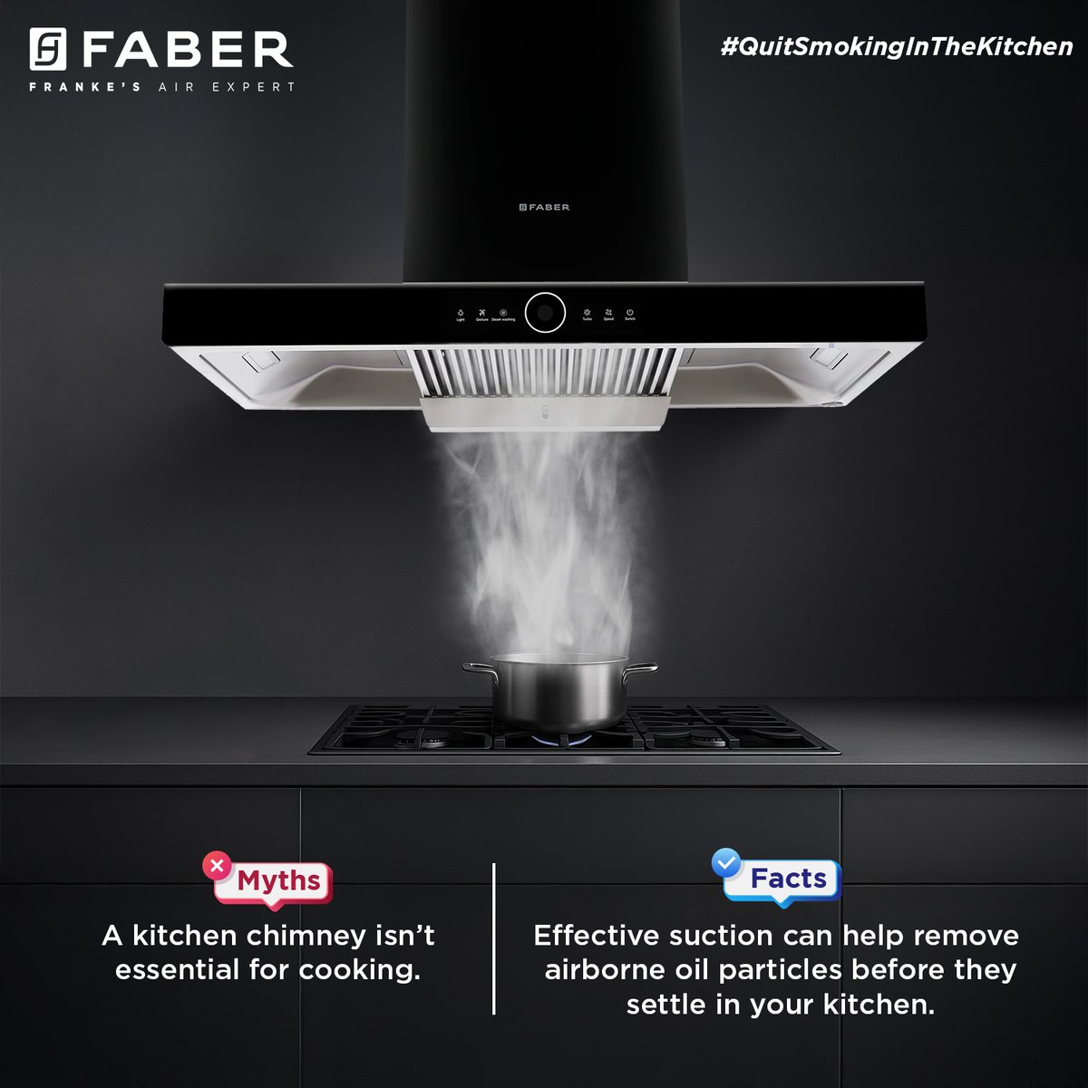 A kitchen chimney does more than just suck smoke, it removes airborne oil particles, heat, grease, and odor before they settle on your cabinets, walls, and ceiling. 

Explore high-performance chimneys at faberindia.com and upgrade your everyday cooking experience.