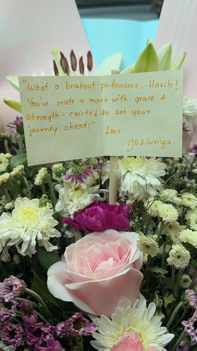 Harsh Roshan (@harshroshan7) on Twitter photo Thanks a lot dear <a href="/Suriya_offl/">Suriya Sivakumar</a> sir & Jyotika mam for this gesture that went straight to my heart :)
These aren't just words they're blessings I'll carry through every step ahead
You've not just made my day you've made a memory
"Indha anbu en kooda epovume irukkum" 🙏🏼♥️ Thanks a lot dear <a href="/Suriya_offl/">Suriya Sivakumar</a> sir & Jyotika mam for this gesture that went straight to my heart :)
These aren't just words they're blessings I'll carry through every step ahead
You've not just made my day you've made a memory
"Indha anbu en kooda epovume irukkum" 🙏🏼♥️