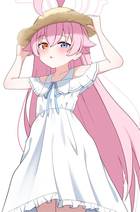 #ブルアカ #BlueArchive
麦わら帽子ホシノ👒 