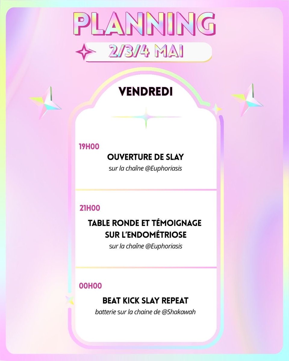 ✨ SLAY / DU 2 AU 4 MAI ✨ tweet media