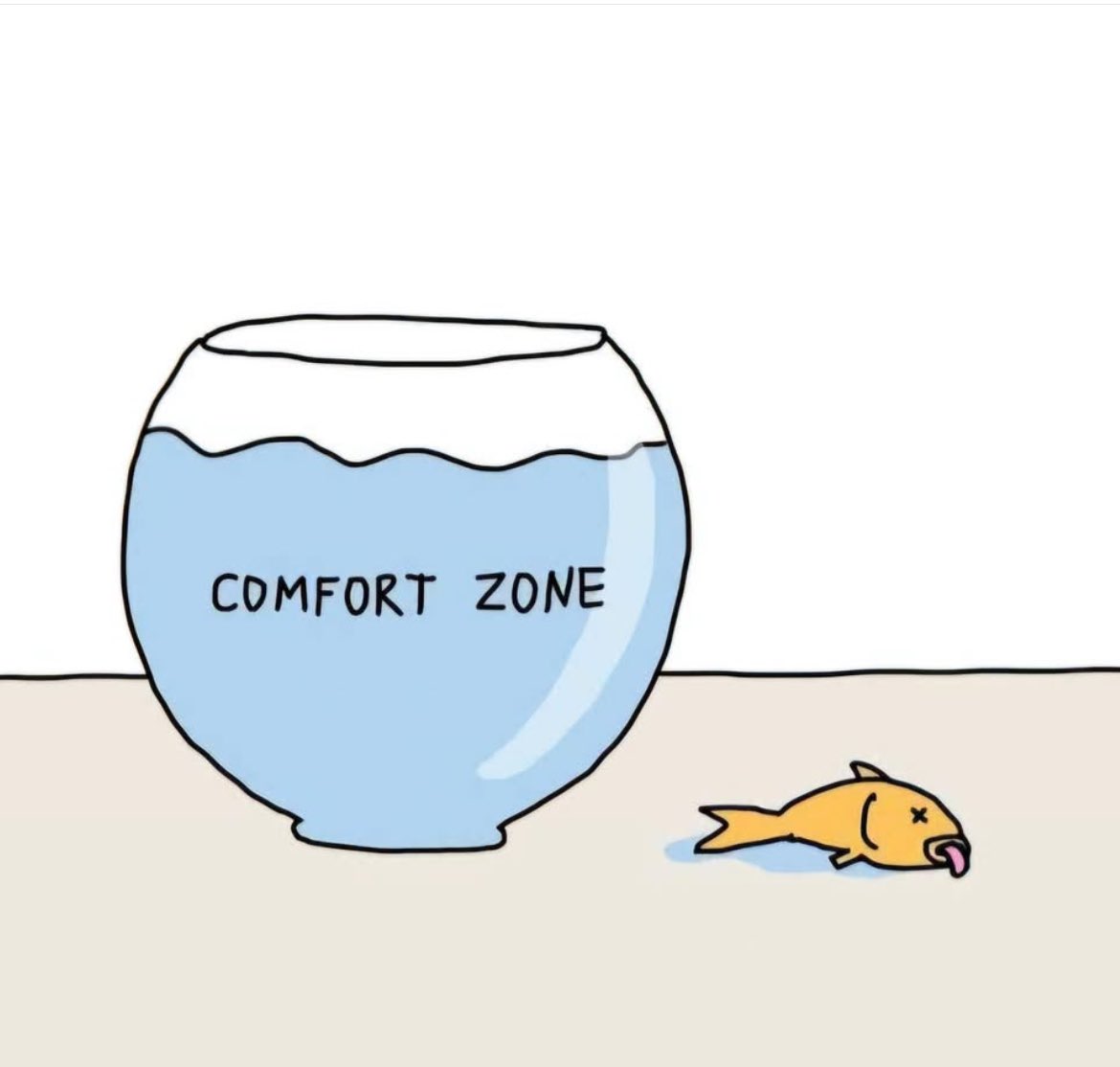 لمّا تسمع فيديوهات التنمية البشرية.. وتحاول تخرج من comfort zone😂😁