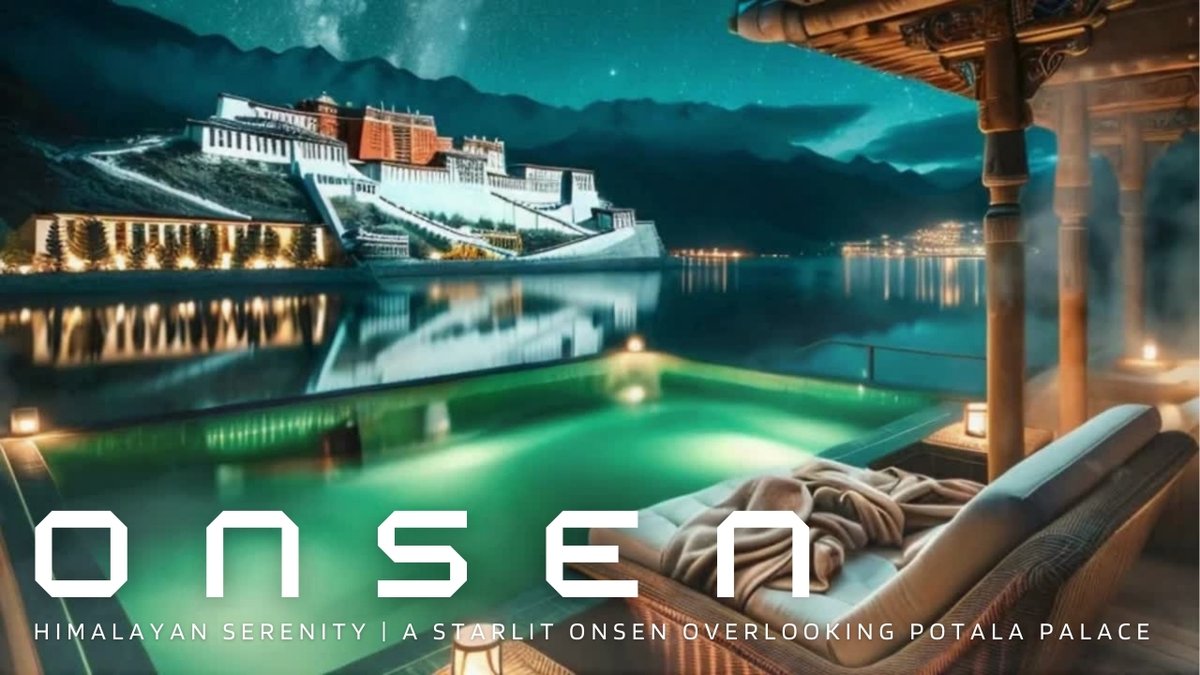 ♨️🎶🎧

---------
Live Now!
---------
🌌 Himalayan Serenity | A Starlit Onsen Overlooking Potala Palace
youtube.com/live/Yx5faP2f-…

Enjoy a relaxing time while gazing at the night view of the Potala Palace, a sacred site of Tibetan Buddhism in Lhasa😊

#RelaxingMusic #sleep
<a href="/YouTube/">YouTube</a>