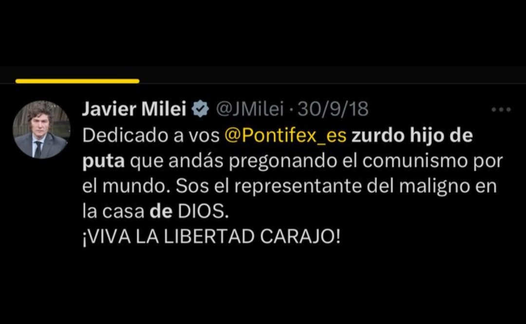 ClaudiodeSanM10's tweet photo. @clarincom Este tipo maneja un nivel superior de hipocresía.
Su palabra y actitudes ya no tienen ninguna credibilidad .
. https://t.co/pb3JjTO3o8