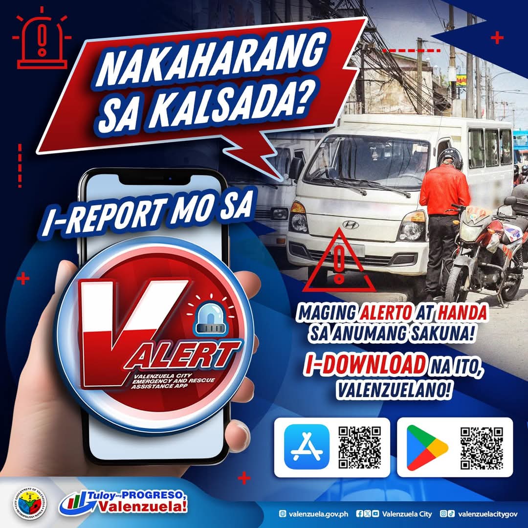 valenzuelacity's tweet photo. @magingmaayos @rex_gatchalian TMO operated earlier in the area and filed OVRs to the violators. 

For future reports, please use the #VAlert App, we woull appreciate po if you would actively use the said app. https://t.co/V32VsZ92gu