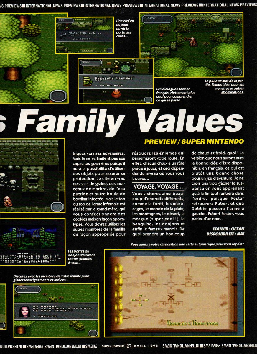 AllmightoFranky's tweet photo. On termine pour aujourd'hui avec toujours de la Preview,avec du foot,#FeverPitchSoccer,et l'excellent #TheAddamsFamilyValues!Les deux sur la #SuperNintendo!A demain pour la suite du mag!! 5/5 https://t.co/hhCrLQeToO