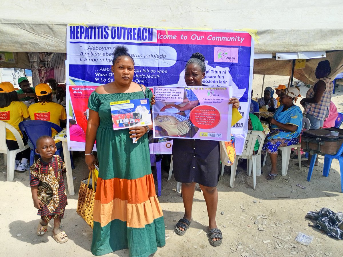LiveWell Initiative (@l_w_i) on Twitter photo Pregnant women in riverine communities with their message placards advocating for the administration for hepatitis B birth dose for babies within 24 hours of birth
#stopthespread #PMTCTinHepatitis
@WIHA <a href="/GlobalHep/">Coalition for Global Hepatitis Elimination</a> <a href="/Hep_Alliance/">World Hepatitis Alliance</a> <a href="/AfricaAhi/">Africa Hepatitis Initiative (AHI)</a> <a href="/AfricaHPBCC/">Africa HepatoPancreatoBiliary Cancer Consortium</a> <a href="/TFGH/">The Task Force</a> Pregnant women in riverine communities with their message placards advocating for the administration for hepatitis B birth dose for babies within 24 hours of birth
#stopthespread #PMTCTinHepatitis
@WIHA <a href="/GlobalHep/">Coalition for Global Hepatitis Elimination</a> <a href="/Hep_Alliance/">World Hepatitis Alliance</a> <a href="/AfricaAhi/">Africa Hepatitis Initiative (AHI)</a> <a href="/AfricaHPBCC/">Africa HepatoPancreatoBiliary Cancer Consortium</a> <a href="/TFGH/">The Task Force</a>