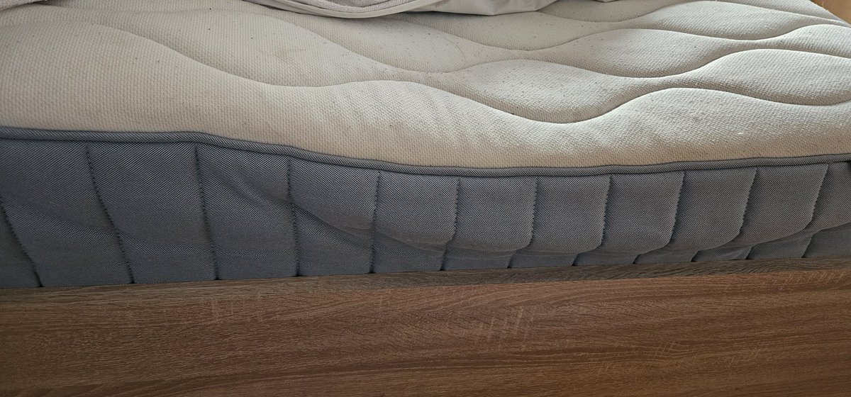 uk_prepping's tweet photo. @IKEAUK Hi, 2 year old mattress totally sunk on bottom where kids have sat? Guarantee? https://t.co/GuFRPJZJ5d