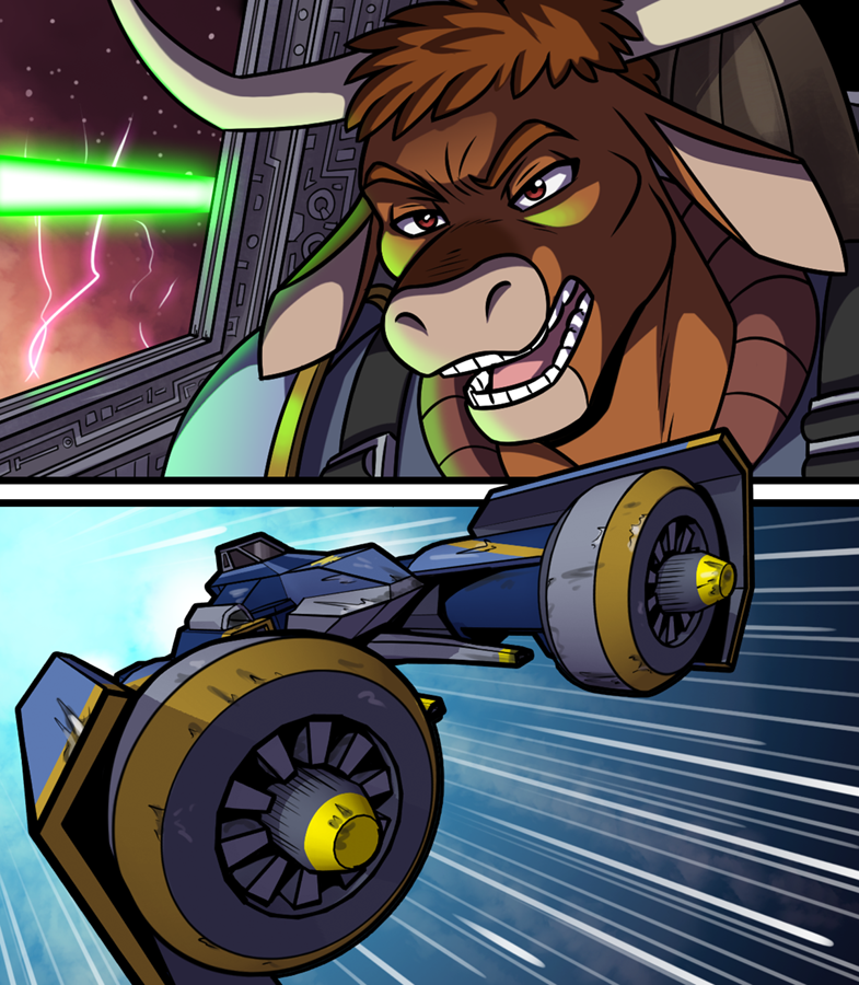 Page 84 of Lancer: The Knights of Fenris has been posted at LancerComic.com. First time reading? Get started here: lancercomic.com/comic/chapter-…. Lancer is a sci-fi adventure #webcomic set in the animal kingdom. #LancerComic