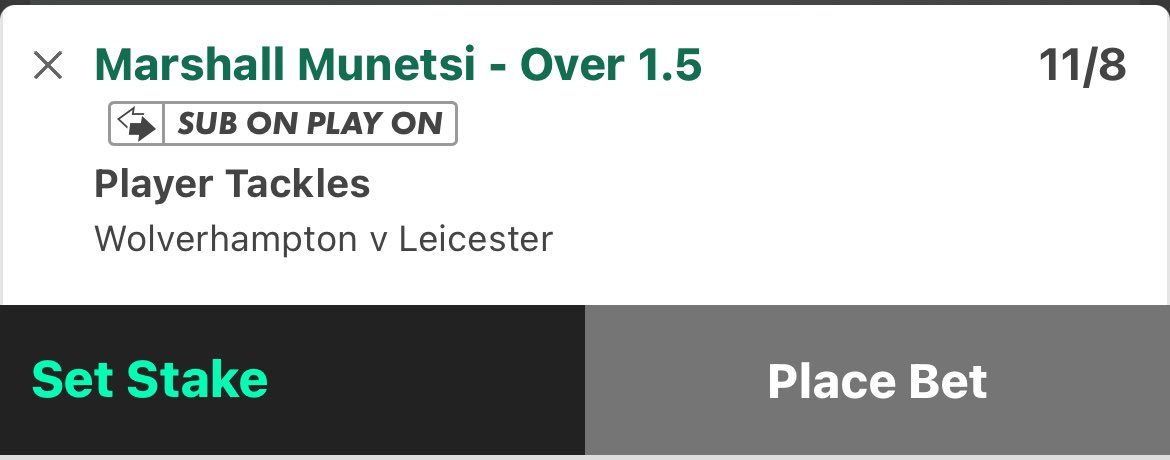 DailyBetBankers's tweet photo. Marshal munetsi over 1.5 tackles.
Averaging 2.0 per game with 9 in his last 4 starts and a minimum of 1 in each of those games. With super sub too this is a no brainer as his most likely sub is Sarabia who loves to get stuck in https://t.co/UYb6qCCfm5
