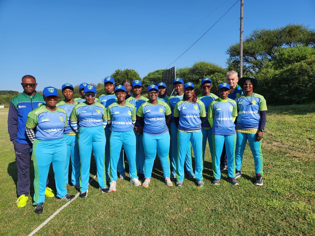 A winning start for #SierraLeone Women's national team,the #FemalePatriot as they defeated #Mozambique by #7wickets in their opening match of the #BCAKalahariWomensT20I in #Botswana.Mozambique were all out for 37 in 15.1 overs &amp; in replied, #SierraLeone scored 39/3 in 10.4 overs.