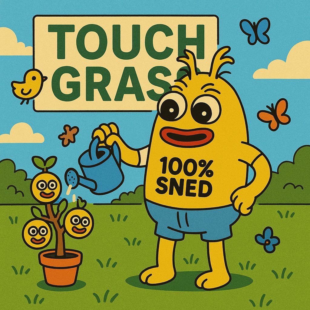 Financial advice from Sned:

Step 1: See a random green candle.
Step 2: Empty wallet.
Step 3: Go outside and touch grass.