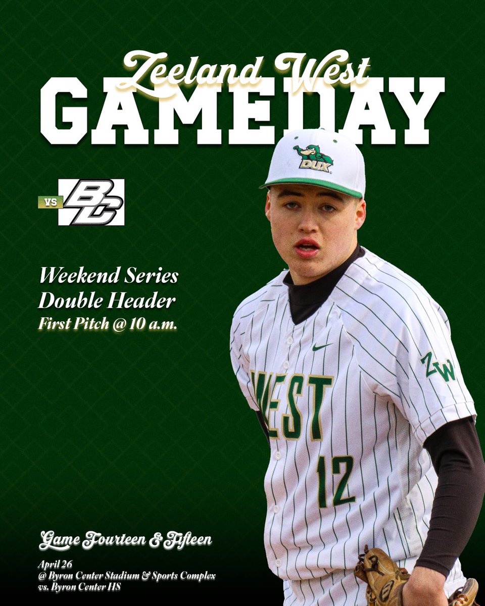 ‼️ GAMEDAY ‼️

Dux travel to Byron Center for a non conference double header today! First pitch at 10am! #GoDux #FAST