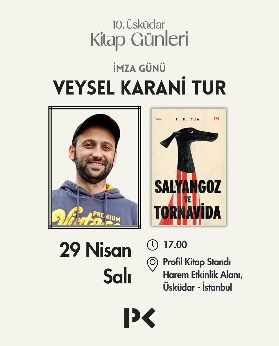 29 Nisan Salı günü, Üsküdar Kitap Günleri'nde (Harem Etkinlik Alanı), saat 17.00'den itibaren, Profil Kitap Standı'nda olacağım. Bütün dostları beklerim. 🐌&amp;🪛 #salyangozvetornavida #üsküdarkitapgünleri <a href="/profilkitap/">Profil Kitap</a>