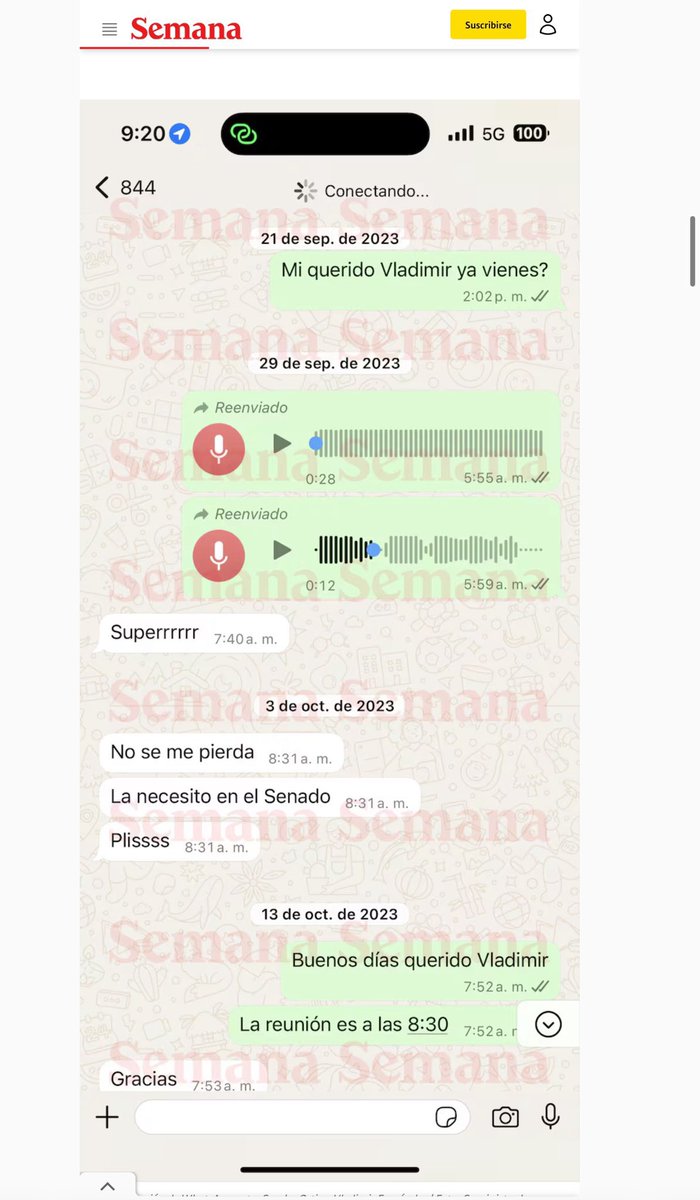 🆘 Revelan chats de la procesada por corrupción Sandra Ortiz, sobre cómo se habría “cuadrado” la elección de Vladimir Fernández en la Corte Constitucional, con plata de la UNGRD.

Vladimir Fernández: exsecretario jurídico de Petro, hoy magistrado, y quien votó para suspender la