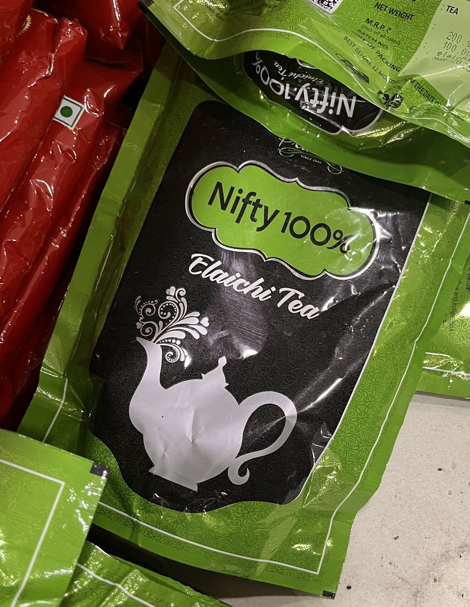 AB_Stocks's tweet photo. Nifty/Stock Market  Inspires everyone, even Tea companies!!! 😀😀 https://t.co/WXa8QviODf
