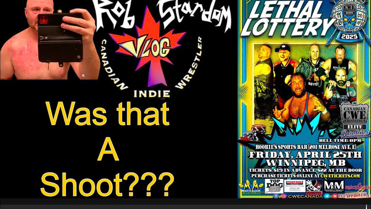 New vlog is up from last night <a href="/CWECanada/">CWE Canada</a> 
youtu.be/cc6x3P6KSFc