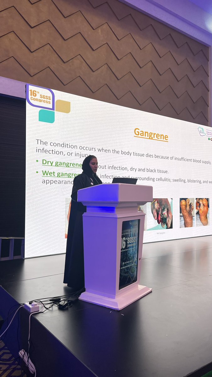 "Wet Gangrene: Amputation vs Limb Salvage" by Dr. Maram Alkhatieb
Critical discussion on surgical decision-making for severe infections - balancing life, limb, and quality of outcomes. 

#SGSS16 #SGSS2025