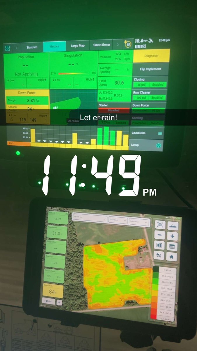 First time planting corn!  dropped some DK96-21 in before the rain on a variable rate prescription from <a href="/VeldaleFarms/">Veldale Farms Ltd.</a>.