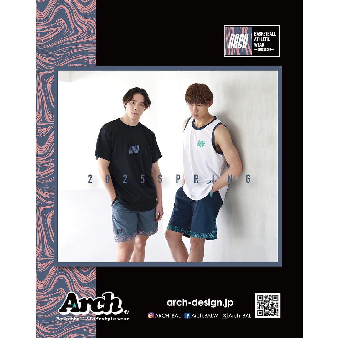 ⁡
[雑誌掲載]
4/25発売の月刊ダンクシュート6月号の表4（裏表紙）に、Archが掲載されています。ぜひ書店でお手にとってご覧ください。
⁡
#arch_bal #ARCH_BALLER #Arch
#DUNKSHOOT #ダンクシュート
#Archbasketball #springcollection
#NBA #バスケ #3x3
#sports #basketballwear